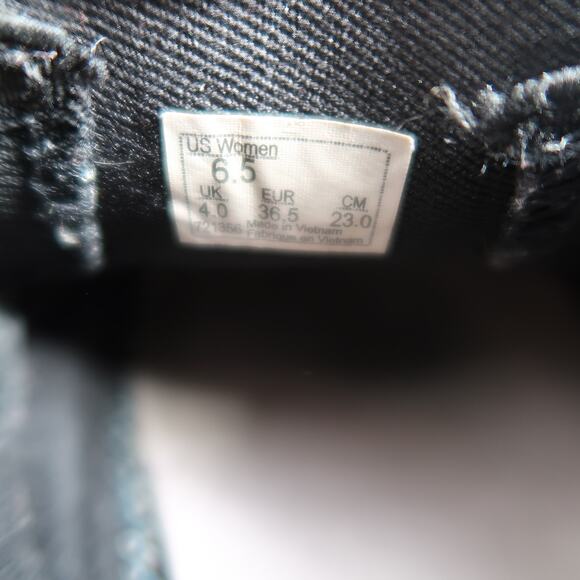 Vans Shoes Womens 6.5 Slip On Sneakers Casual Black Asher Low Perforated Skate - Picture 9 of 11